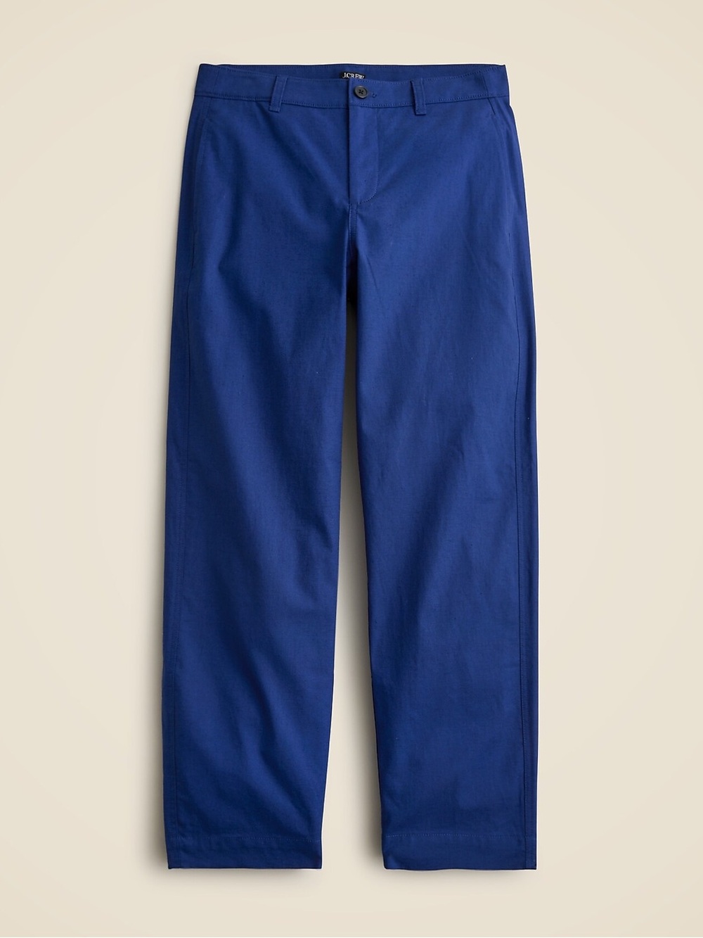 (Like New) J. Crew Cotton Blend Barrel-Leg Pant in Tropical Cove — Size 28